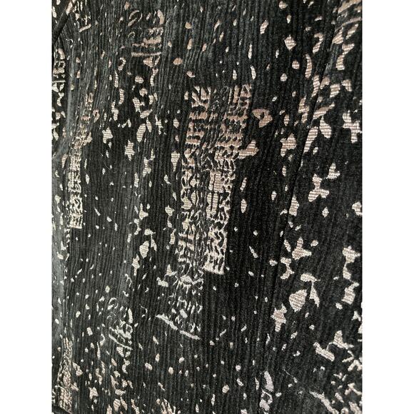 Christopher & Banks Women's Velvet Metallic Whimsygoth Office Jacket L Black - Picture 9 of 11